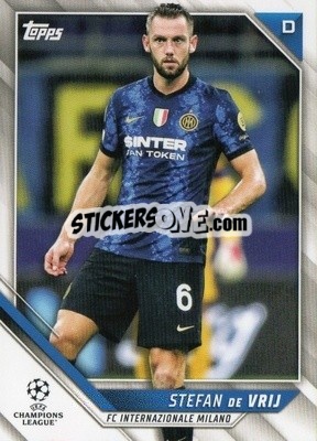 Sticker Stefan de Vrij - UEFA Champions League 2021-2022 n. 93 - Topps