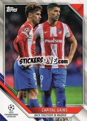 Cromo Luis Suarez / Antoine Griezmann - UEFA Champions League 2021-2022 - Topps