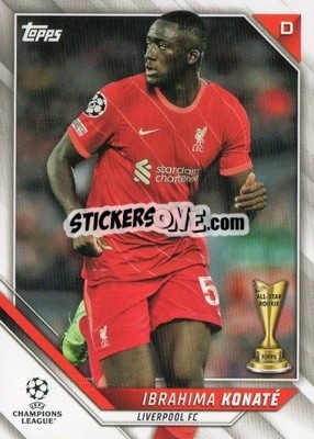 Sticker Ibrahima Konate - UEFA Champions League 2021-2022 n. 117 - Topps