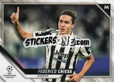 Sticker Federico Chiesa - UEFA Champions League 2021-2022 n. 137 - Topps