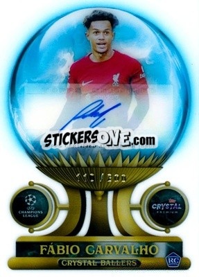 Sticker Fábio Carvalho - Crystal Premium UEFA Champions League 2022-2023
 - Topps