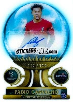 Sticker Fábio Carvalho - Crystal Premium UEFA Champions League 2022-2023
 n. CB-FC-a - Topps