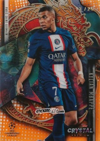 Cromo Kylian Mbappé - Crystal Premium UEFA Champions League 2022-2023
 n. RD-KM - Topps
