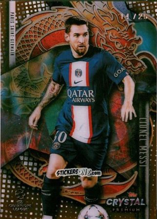 Cromo Lionel Messi - Crystal Premium UEFA Champions League 2022-2023
 n. RD-LM - Topps