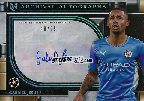 Sticker Gabriel Jesus - UEFA Champions League Museum Collection 2021-2022
 n. AA-GJ - Topps