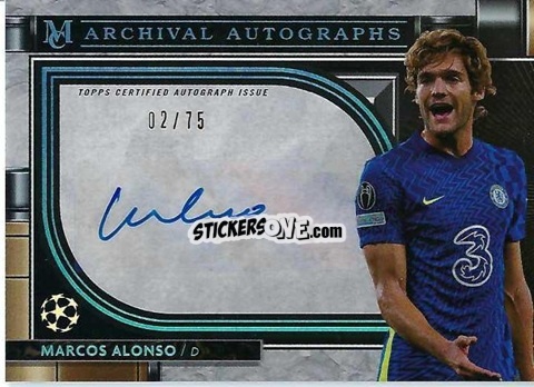 Sticker Marcos Alonso - UEFA Champions League Museum Collection 2021-2022
 n. AA-MA - Topps