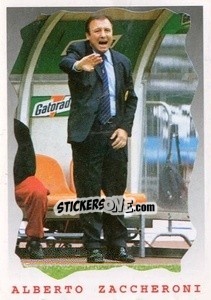 Sticker Alberto Zaccheroni - Supercalcio 1999-2000 n. 8 - Panini