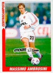 Figurina Massimo Ambrosini - Supercalcio 1999-2000 - Panini