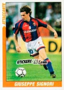 Sticker Giuseppe Signori - Supercalcio 1999-2000 n. 131 - Panini