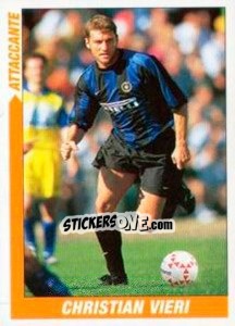 Sticker Christian Vieri - Supercalcio 1999-2000 - Panini