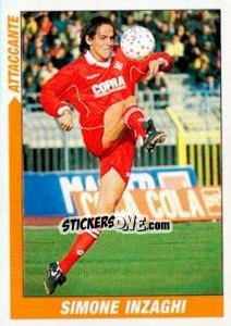 Sticker Simone Inzaghi - Supercalcio 1999-2000 n. 163 - Panini