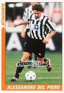 Sticker Alessandro Del Piero - Supercalcio 1999-2000 n. 168 - Panini