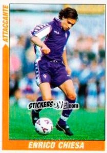 Figurina Enrico Chiesa - Supercalcio 1999-2000 - Panini