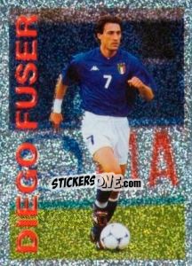 Sticker Diego Fuser - Supercalcio 1999-2000 - Panini