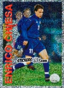 Figurina Enrico Chiesa - Supercalcio 1999-2000 - Panini