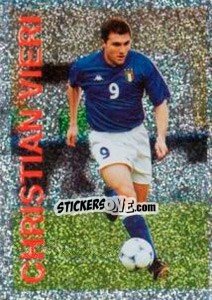 Cromo Christian Vieri - Supercalcio 1999-2000 - Panini