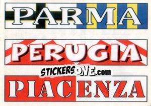 Figurina Parma - Perugia - Piacenza - Supercalcio 1999-2000 - Panini