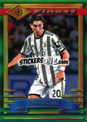 Sticker Fabio Miretti - UEFA Club Competitions Finest Flashbacks 2022-2023
 n. 83 - Topps