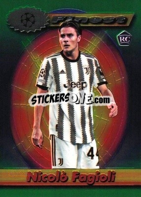 Sticker Nicolò Fagioli - UEFA Club Competitions Finest Flashbacks 2022-2023
 n. 14 - Topps