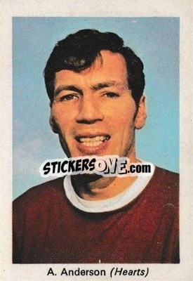 Sticker Alan Anderson - My Favorite Soccer Stars 1971-1972
 - IPC Magazines
