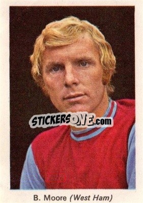 Sticker Bobby Moore - My Favorite Soccer Stars 1971-1972
 n. VT1 - IPC Magazines
