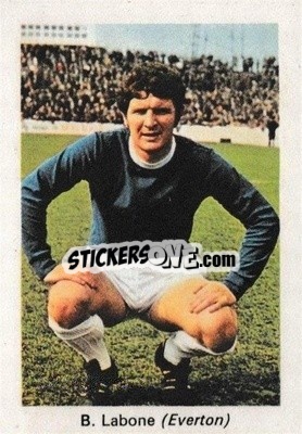 Sticker Brian Labone - My Favorite Soccer Stars 1971-1972
 - IPC Magazines

