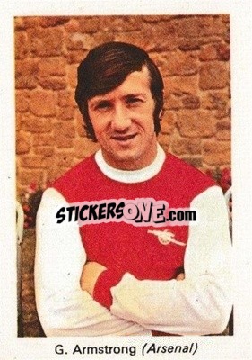Cromo George Armstrong - My Favorite Soccer Stars 1971-1972
 - IPC Magazines
