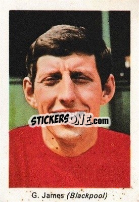 Sticker Glyn James - My Favorite Soccer Stars 1971-1972
 - IPC Magazines
