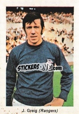 Sticker John Greig - My Favorite Soccer Stars 1971-1972
 - IPC Magazines
