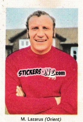 Cromo Mark Lazarus - My Favorite Soccer Stars 1971-1972
 - IPC Magazines
