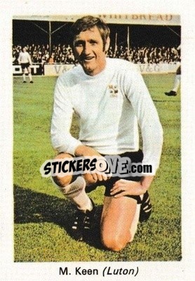 Sticker Mike Keen - My Favorite Soccer Stars 1971-1972
 - IPC Magazines
