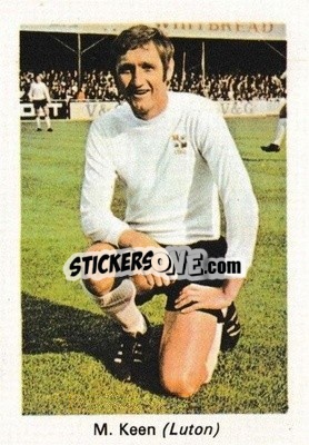 Sticker Mike Keen - My Favorite Soccer Stars 1971-1972
 n. TI12 - IPC Magazines
