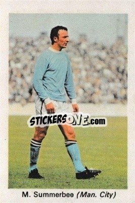 Sticker Mike Summerbee - My Favorite Soccer Stars 1971-1972
 - IPC Magazines
