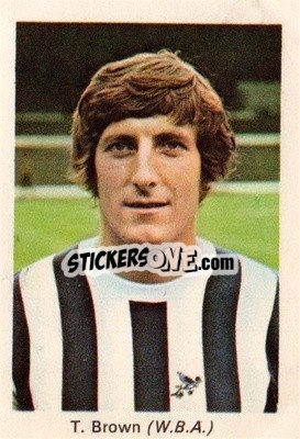 Sticker Tony Brown - My Favorite Soccer Stars 1971-1972
 - IPC Magazines
