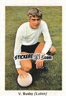 Sticker Viv Busby - My Favorite Soccer Stars 1971-1972
 n. TI19 - IPC Magazines
