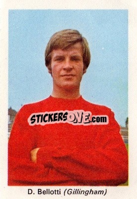 Sticker Derek Bellotti - My Favorite Soccer Stars 1969-1970
 n. BU23 - IPC Magazines
