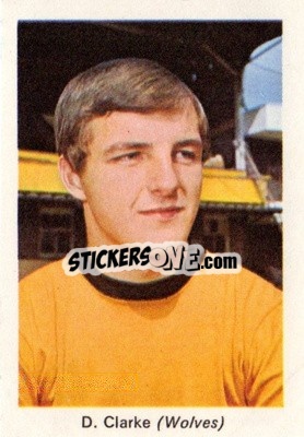 Sticker Derek Clarke - My Favorite Soccer Stars 1969-1970
 - IPC Magazines
