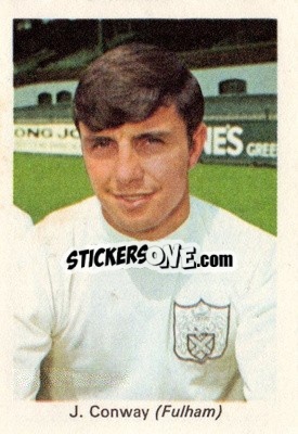 Sticker Jimmy Conway - My Favorite Soccer Stars 1969-1970
 - IPC Magazines
