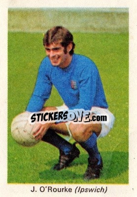Sticker John O'Rourke - My Favorite Soccer Stars 1969-1970
 - IPC Magazines
