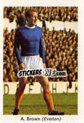 Sticker Sandy Brown - My Favorite Soccer Stars 1969-1970
 - IPC Magazines
