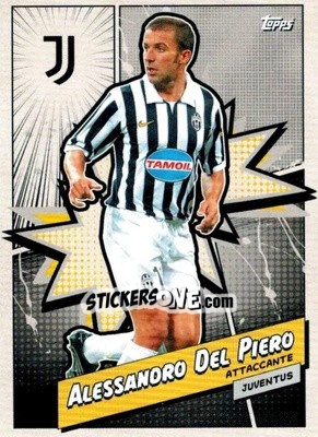 Sticker Alessandro Del Piero - Juventus 2023-2024
 n. JUVH-4 - Topps