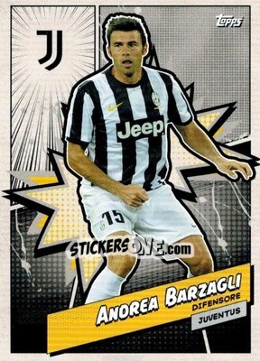 Sticker Andrea Barzagli - Juventus 2023-2024
 n. JUVH-3 - Topps