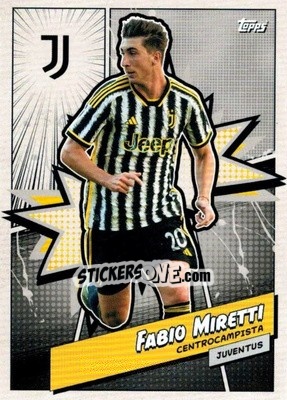 Sticker Fabio Miretti - Juventus 2023-2024
 n. JUVH-11 - Topps