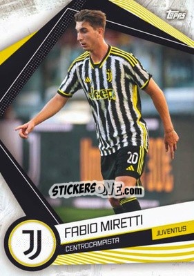 Sticker Fabio Miretti - Juventus 2023-2024
 n. JUV-9 - Topps
