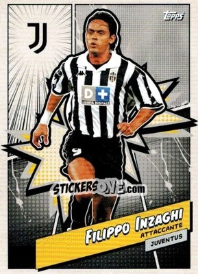 Sticker Filippo Inzaghi - Juventus 2023-2024
 n. JUVH-5 - Topps