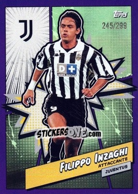 Sticker Filippo Inzaghi - Juventus 2023-2024
 n. JUVH-5p - Topps