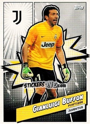 Sticker Gianluigi Buffon - Juventus 2023-2024
 n. JUVH-6 - Topps