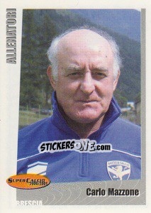 Sticker Carlo Mazzone - SuperCalcio 2000-2001 n. 49 - Panini