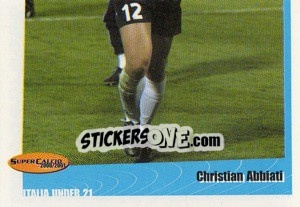 Sticker Christian Abbiati - SuperCalcio 2000-2001 n. 52 - Panini
