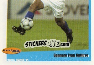 Sticker Gennaro Ivan Gattuso - SuperCalcio 2000-2001 n. 54 - Panini